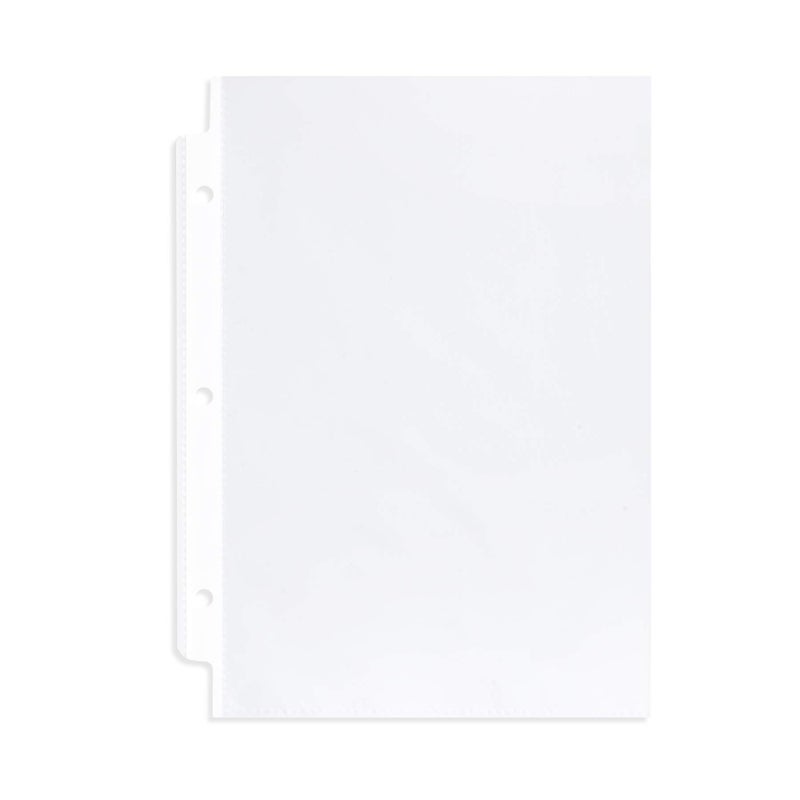 Blue Summit Supplies Mini Sheet Protectors, 5.5 x 8.5 Inch Page Size Opening, Clear Plastic Inserts with Reinforced 3 Hole Design, Playbill Sleeves for Mini Binder, Top Loaded, 200 Pack - Image 3